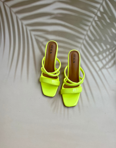 Devon Heeled Attico Lime Green Sandals Light Green Leather Slip On Slides  With High Heels And Open Toes For Women H4TB From Topshoefactory, $99.93 |  DHgate.Com